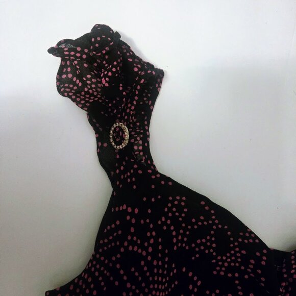 Kenneth Cole black silk tank with ruffle straps Size 6 - Picture 2 of 6